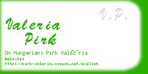 valeria pirk business card